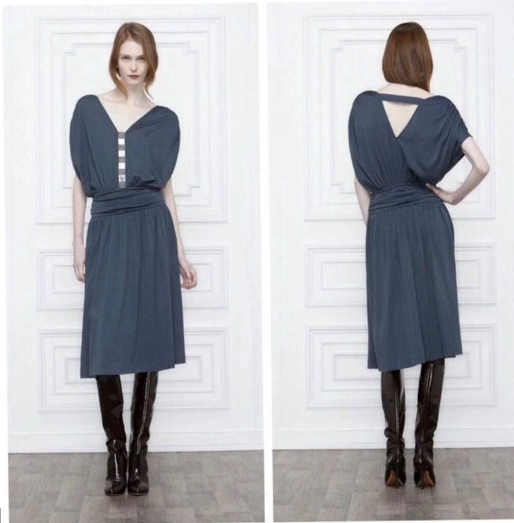 EUC Anthropologie Leifsdottie Roxelana Dress Midi Size Small